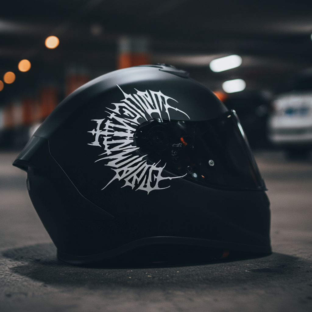 Black Oath Kask Sticker | Motosiklet Kask Sticker