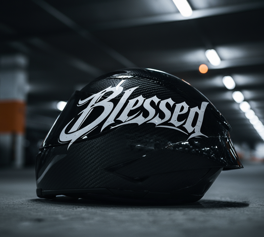 BLESSED – Motosiklet Kask Sticker