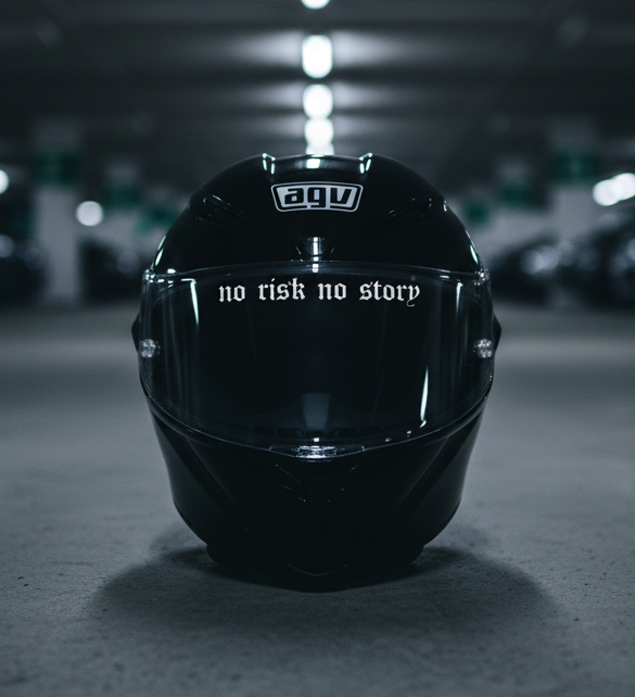 no risk no story - Minimal Sticker