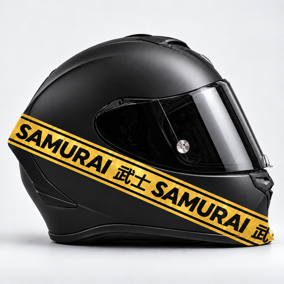 SAMURAI | Gold | Kask üzerinde uygulama