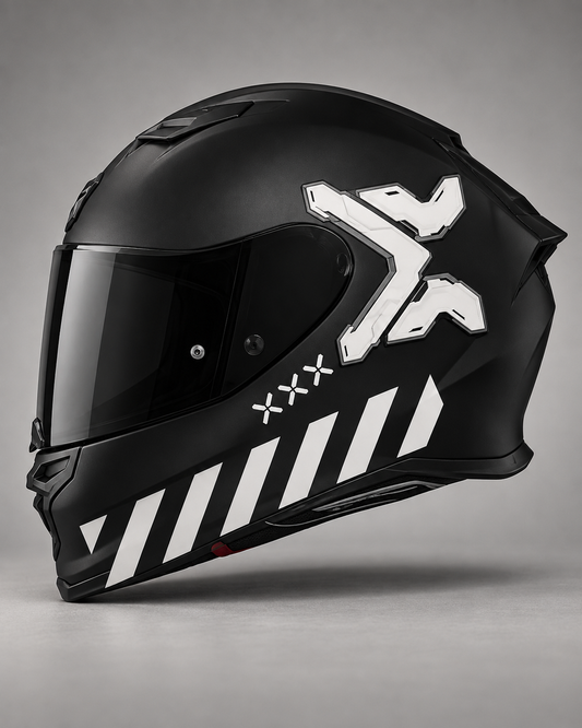 Cyberpunk kask sticker 8 parça