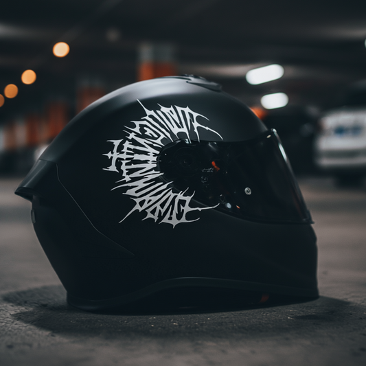 Black Oath Kask Sticker | Motosiklet Kask Sticker