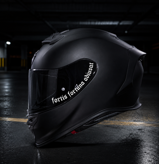 Fortis Fortuna Adiuvat Vizör Sticker | Premium Vinil | Etchmaker