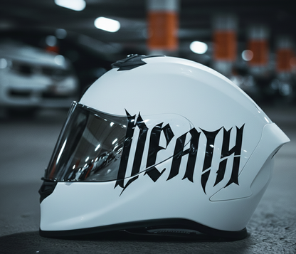 DEATH Kask Sticker | Motosiklet Kask Sticker