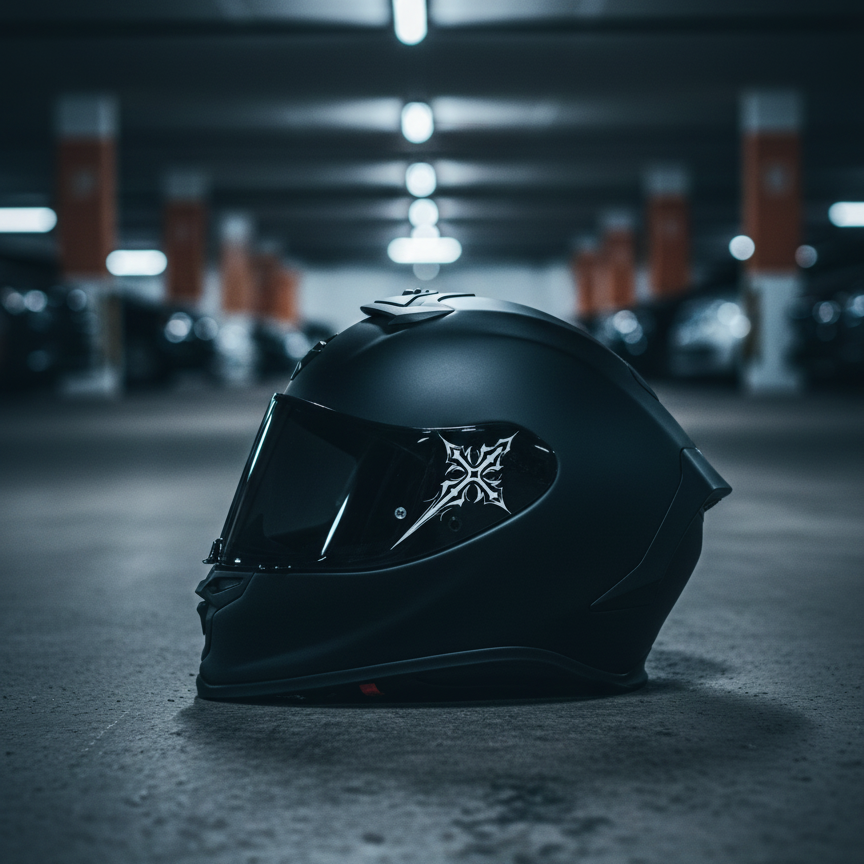 HAÇ Kask Sticker | Motosiklet Kask Sticker