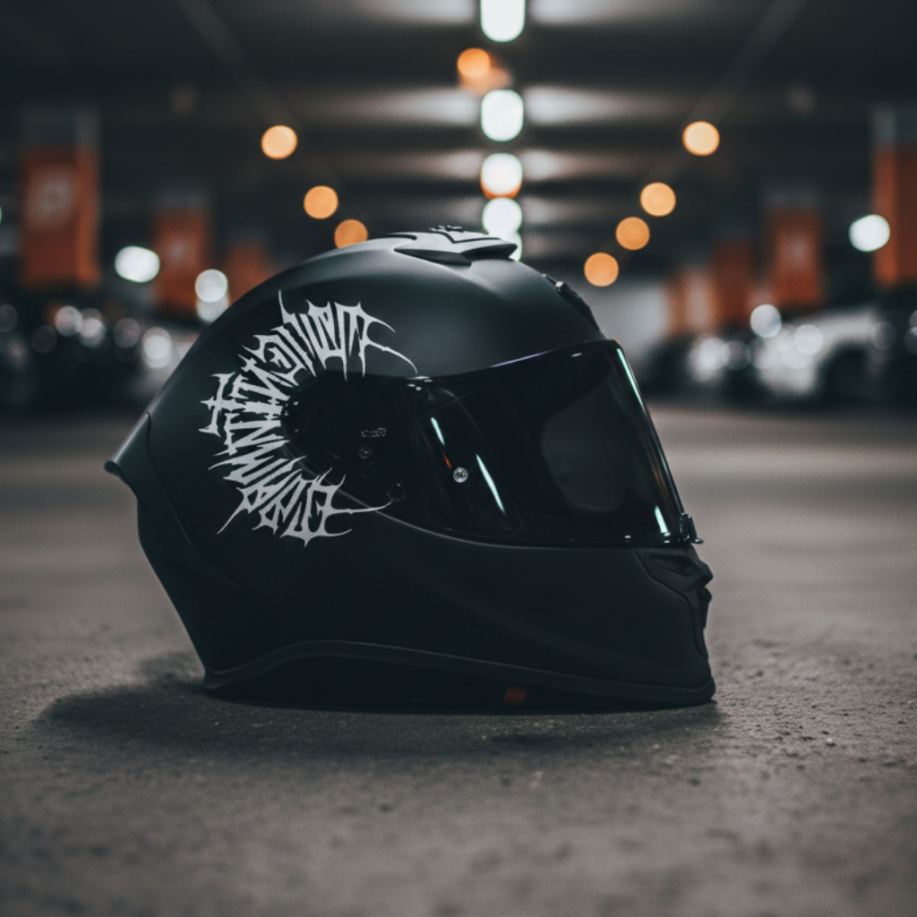Black Oath Kask Sticker | Motosiklet Kask Sticker