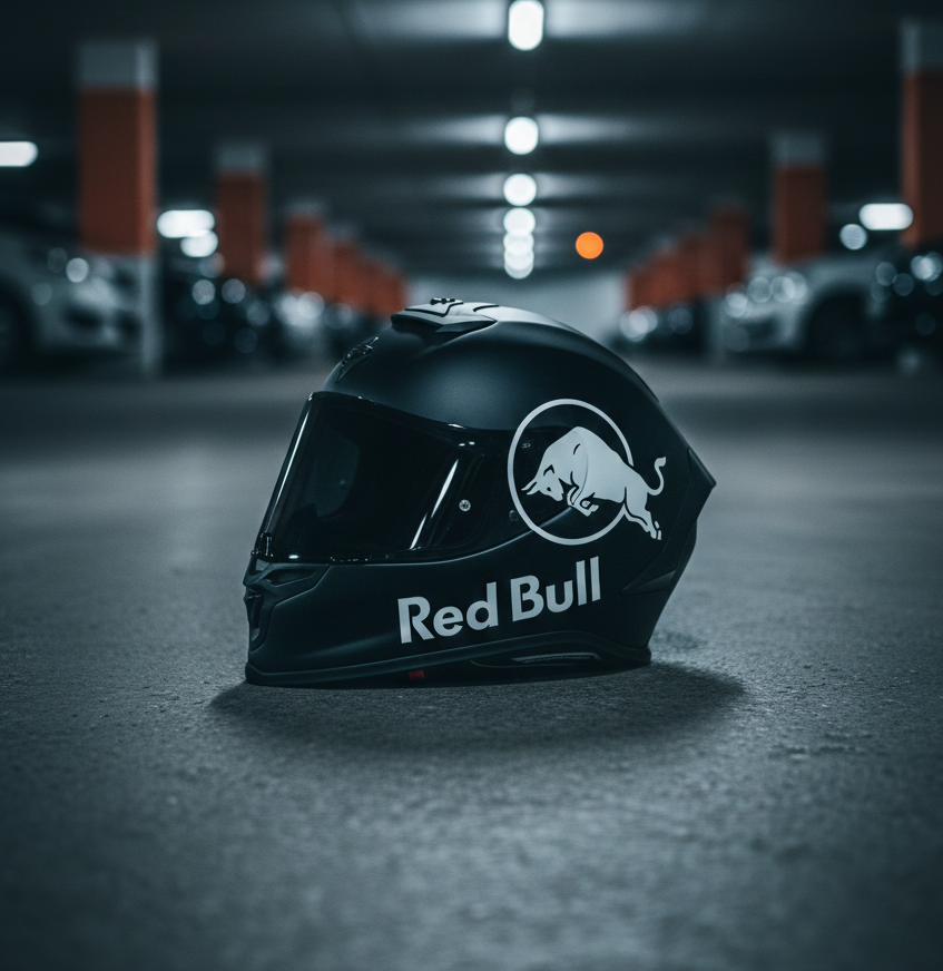 RED BULL Tarzı Kask Sticker | Motosiklet Kask Sticker