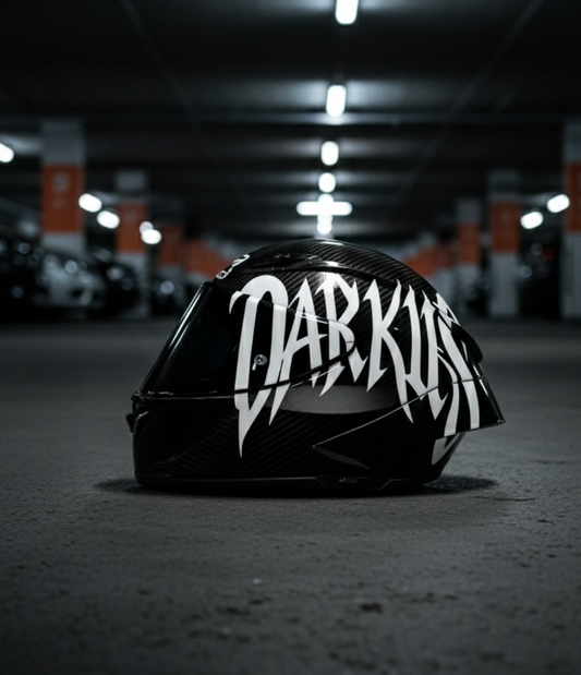 DARKUS Kask Sticker | Özel Tasarım Motosiklet Kask Sticker