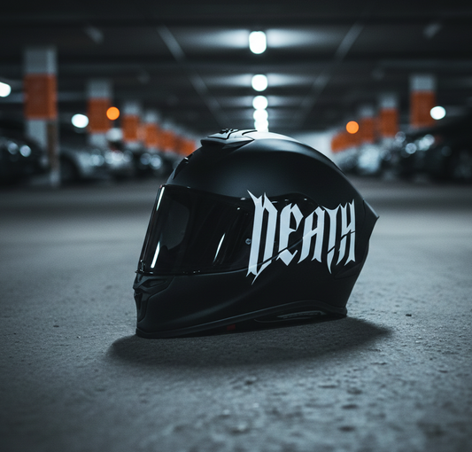 DEATH Kask Sticker | Motosiklet Kask Sticker