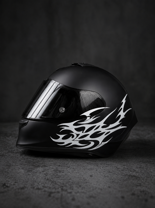 Tribal Flame Kask Sticker | Premium Vinil | Etchmaker