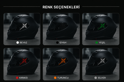 HAÇ Kask Sticker | Motosiklet Kask Sticker