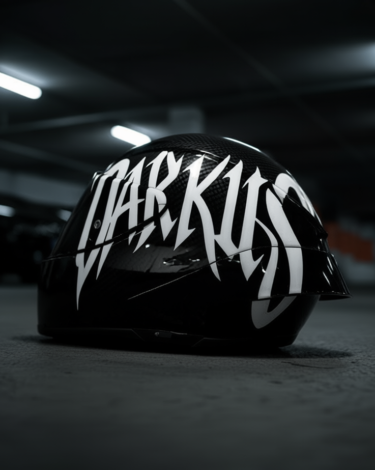 DARKUS Kask Sticker | Özel Tasarım Motosiklet Kask Sticker