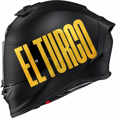 EL TURCO | Gold | Kask üzerinde uygulama