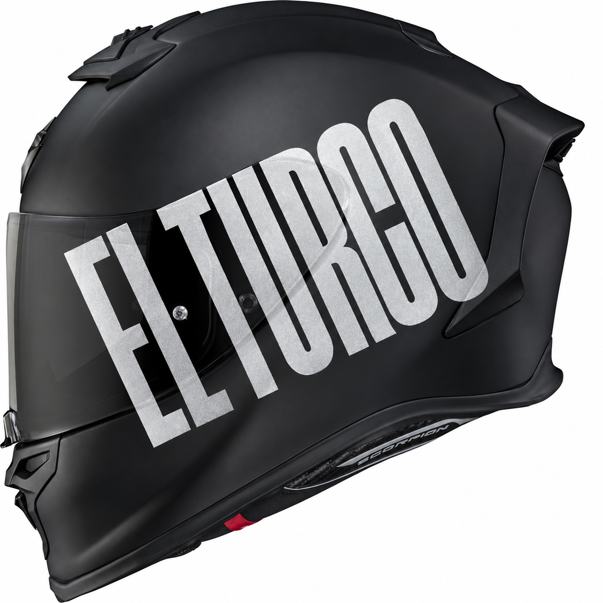 EL TURCO | Silver | Kask üzerinde uygulama