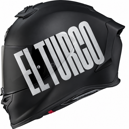 EL TURCO | Silver | Kask üzerinde uygulama