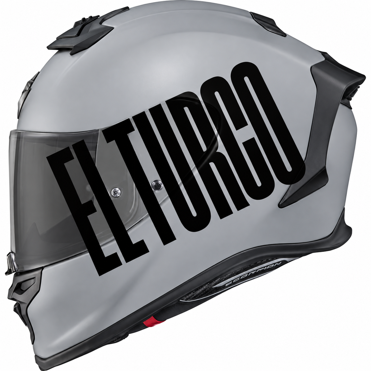 EL TURCO | Siyah | Kask üzerinde uygulama
