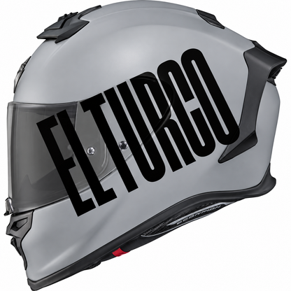 EL TURCO | Siyah | Kask üzerinde uygulama