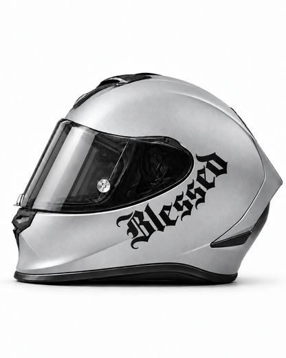 BLESSED 2.0 | Kask Stickerı | Siyah | Açık gri kask