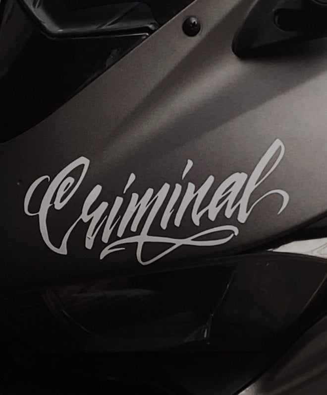 Criminal – Premium Motosiklet Sticker
