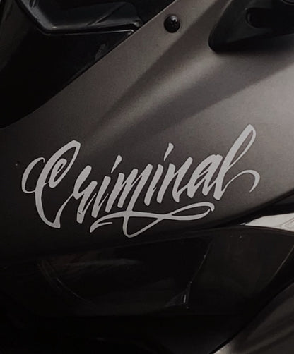 Criminal – Premium Motosiklet Sticker