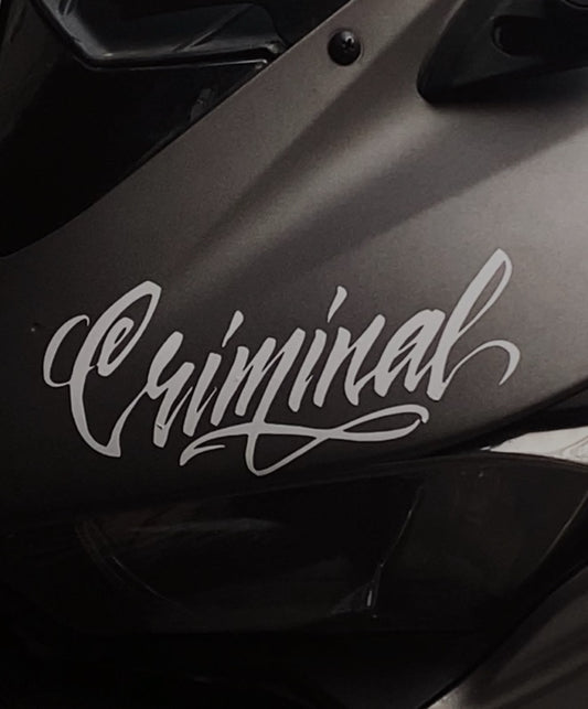 Criminal – Premium Motosiklet Sticker