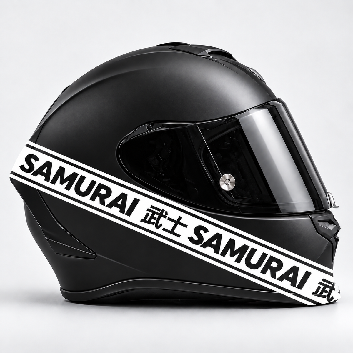 SAMURAI | Beyaz | Kask üzerinde uygulama