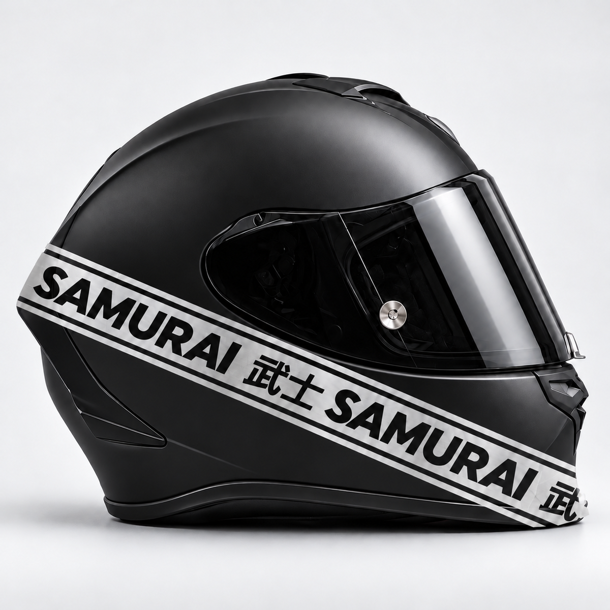SAMURAI | Silver | Kask üzerinde uygulama