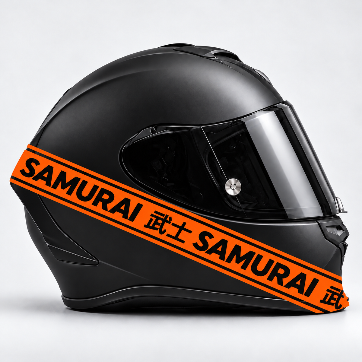 SAMURAI | Turuncu | Kask üzerinde uygulama